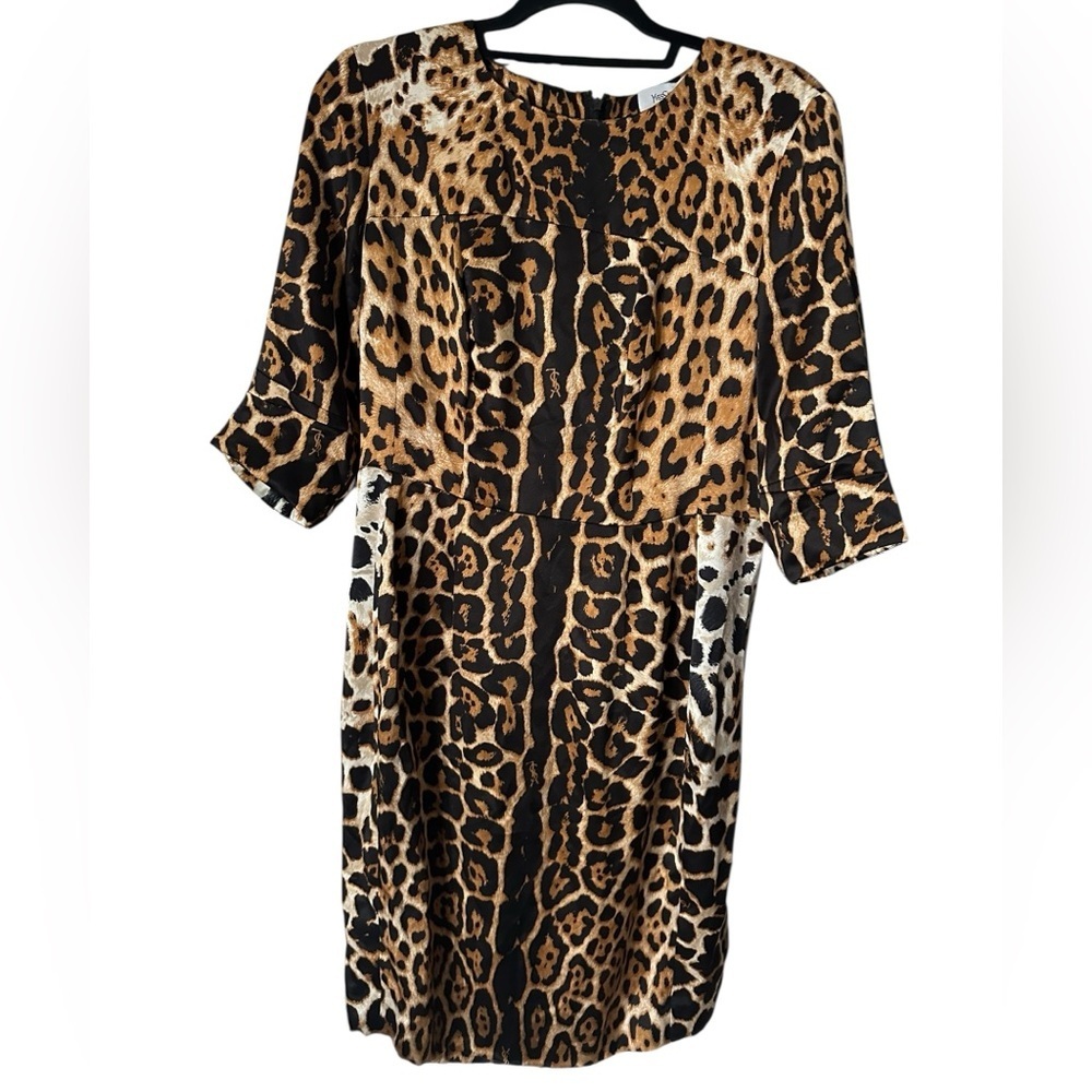 Yves Saint Laurent Leopard Print Dress size 10 - Picture 5 of 10